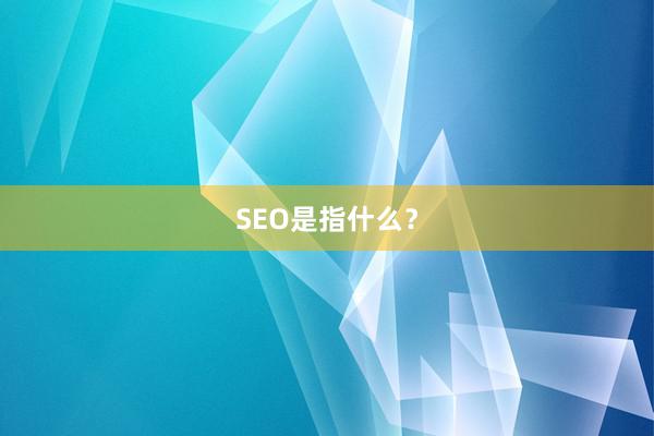 SEO是指什么?